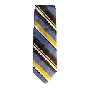 Vera Bradley Baekgaard Tie - Slate Blooms Stripe - New In Box - Retired